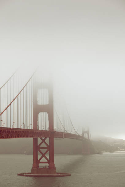 istock Golden Gate bridge in fog 155153258