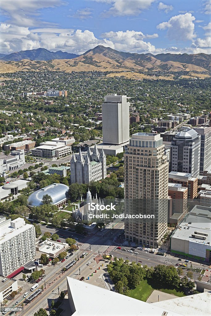 Vue aérienne de l'hôtel de Salt Lake City, dans l'Utah - Photo de Salt Lake City libre de droits