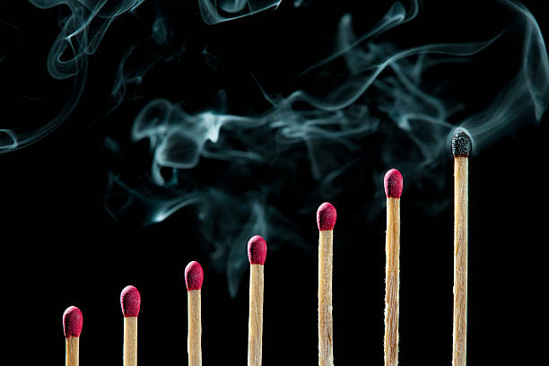 Matches on a table.