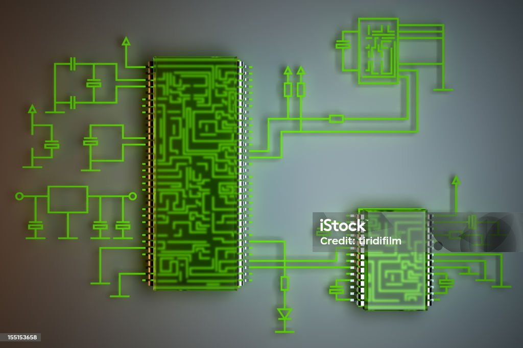 Circuit Board - Lizenzfrei Transistor Stock-Foto