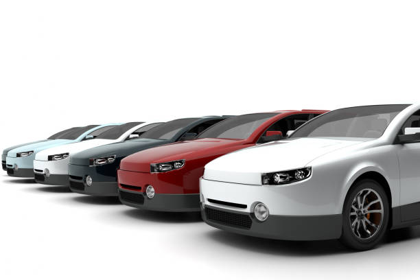 istock Six new cars in different colors 155153817