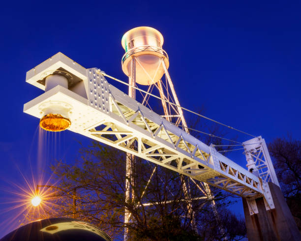 Vintage Water Tower Gilbert Arizona stock photo