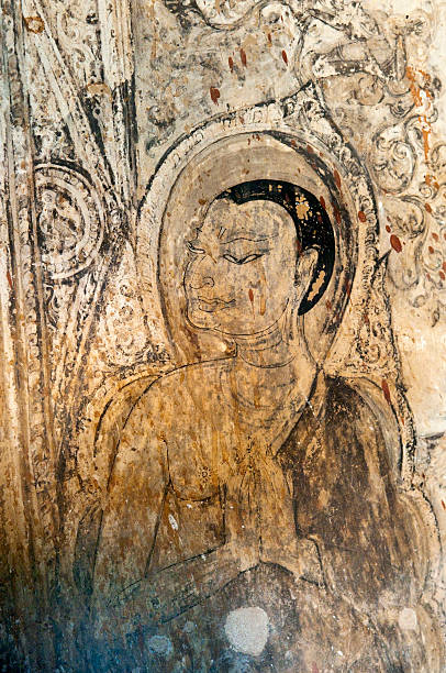 istock Centuries-old painting in Bagan, Myanmar 155154551