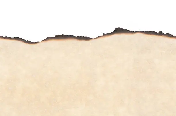 This burned edge parchment paper is seamless. it can be reproduced either left or right any number of times without an apparent seam. Background is 255 white.