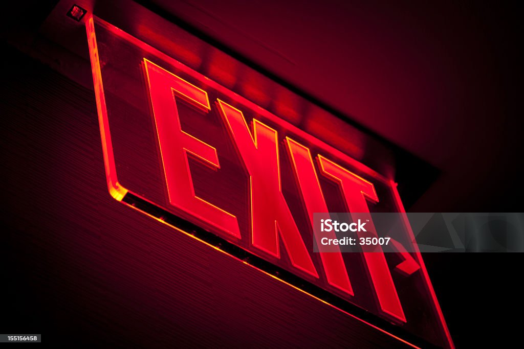 exit-Segnale inglese - Foto stock royalty-free di Composizione orizzontale