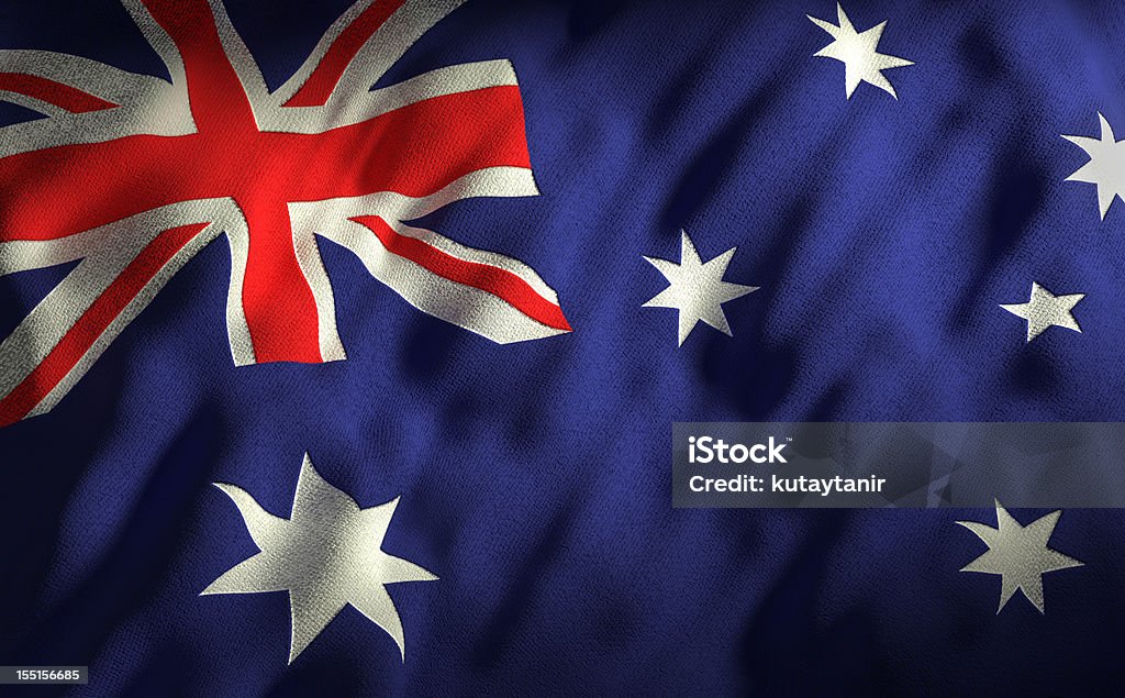 Flaga Australii - Zbiór zdjęć royalty-free (Flaga Australii)