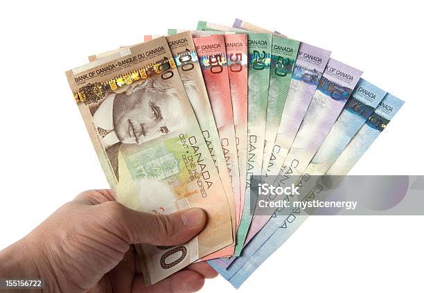 Valuta Canadese - Fotografie stock e altre immagini di Banconota di dollaro canadese - Banconota di dollaro canadese, Canada, Banconota