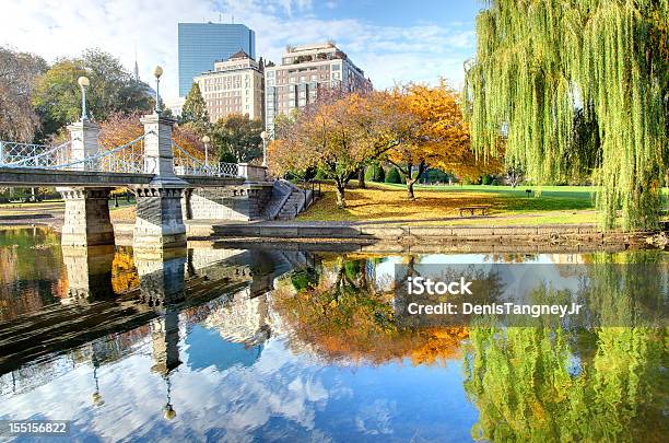 Autumn In Boston Stock Photo - Download Image Now - Boston Public Garden, Boston - Massachusetts, Autumn