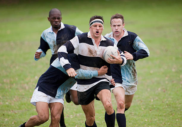 Rugby Match stock photo