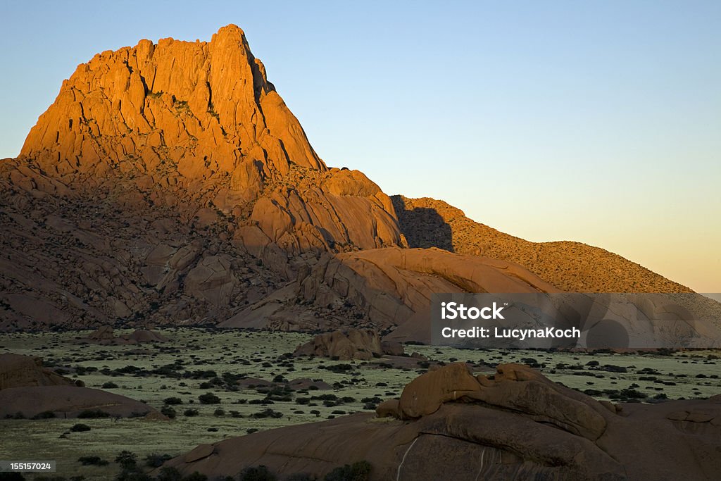 Sonnenaufgang am Berg Spitzkoppe - Lizenzfrei Afrika Stock-Foto