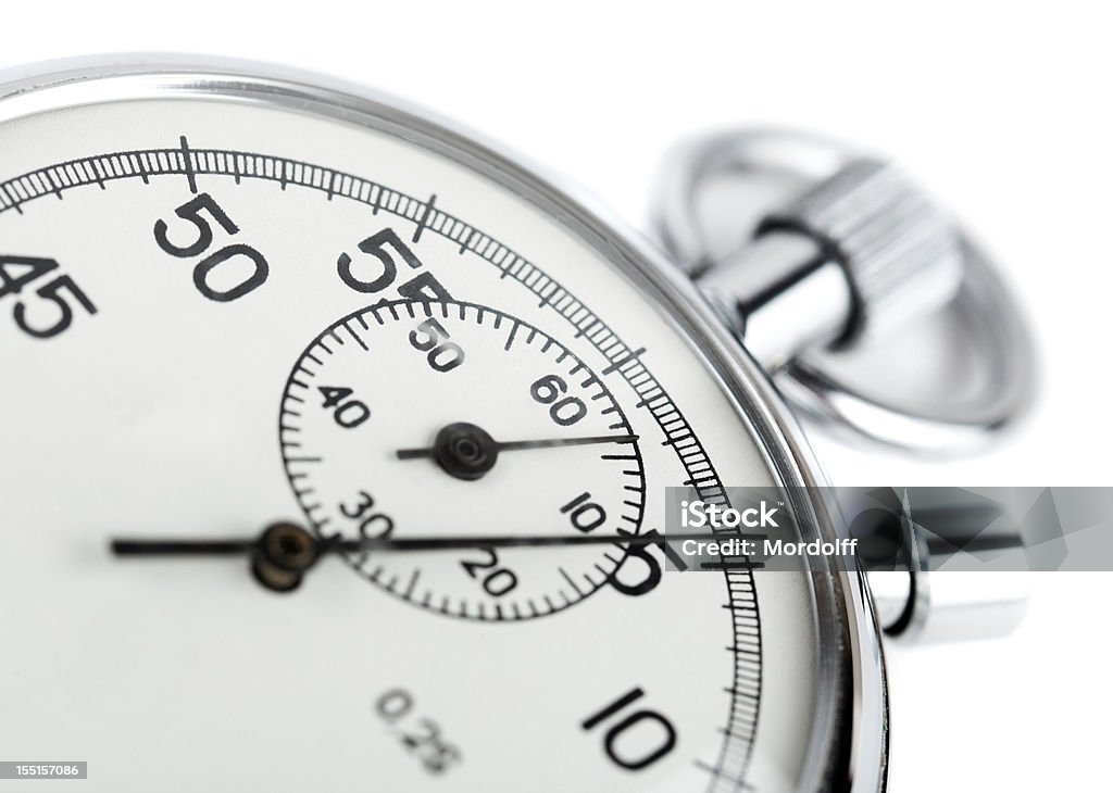 Analog stopwatch Analog stop watch. Shallow DOF Countdown Stock Photo