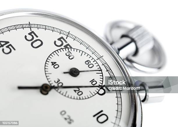 Analog Stopwatch Stock Photo - Download Image Now - Countdown, Counting, Minute Hand