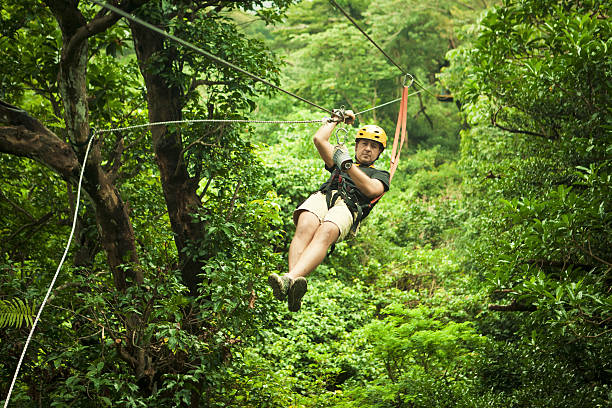 istock man during a Canopy Tour Costa Rica 155157093
