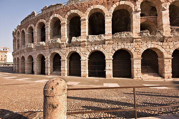 The Arena of Verona (Arena di Verona) is a Roman amphitheatre in Verona, Italy, which is internationally famous for the large-scale opera performances given there. It is one of the best preserved ancient structures of its kind