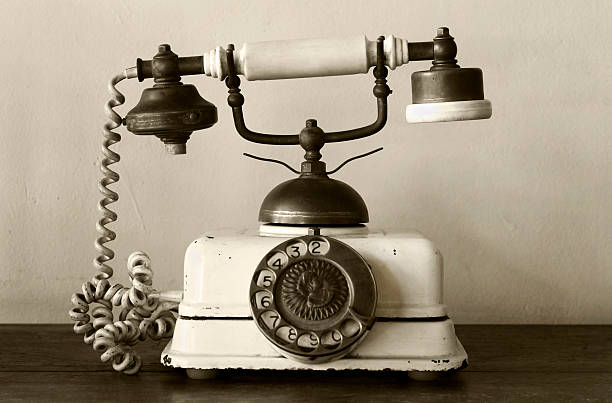 Muy viejo teléfono - foto de stock