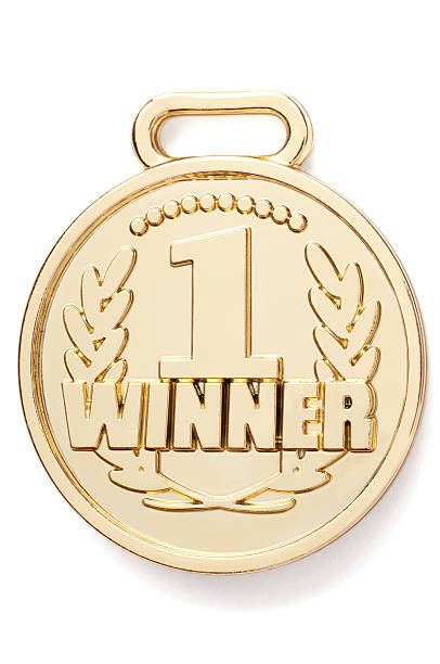istock Isolated gold medal with number 1 winner 155157703