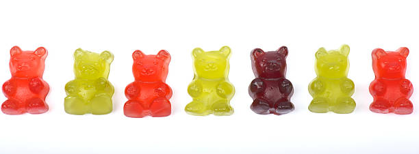 istock Row of gummi bears 155158880
