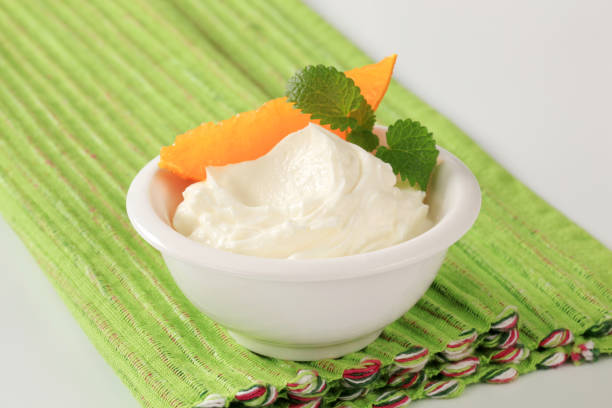 istock Bowl of sweet creamy cheese 155159075