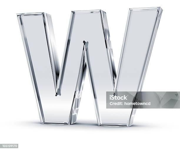 Alphabet W Stock Photo - Download Image Now - Letter W, Three Dimensional, Alphabet