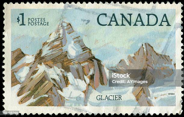 Vecchio Francobollo Dal Canada - Fotografie stock e altre immagini di Francobollo postale - Francobollo postale, Canada, Natura