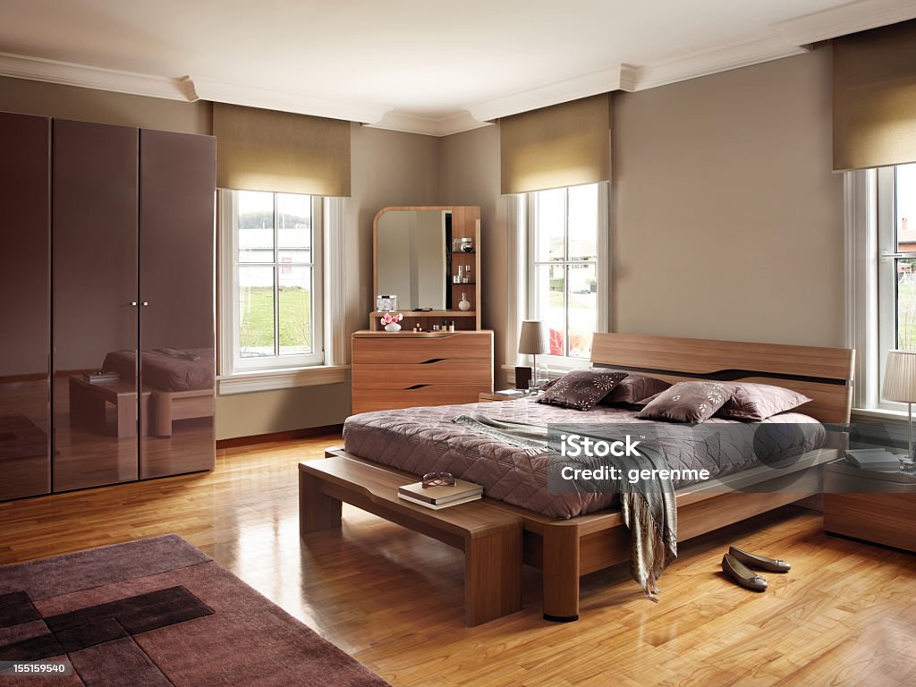 Chambre moderne - Photo de Ameublement libre de droits