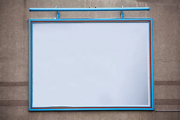Photo of Blank large billboard on a wall
