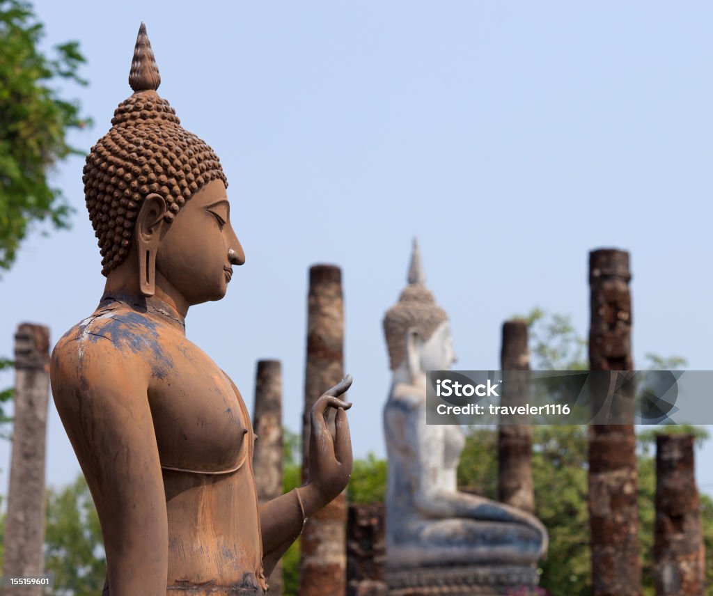 Sukhothai, Thailand Walking Buddha From The Historic Thai Capital Of Sukhothai In Thailand Sukhothai Stock Photo