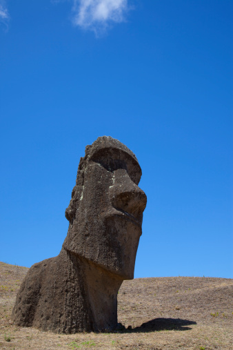 Moais at Rano Raraku Volcano.