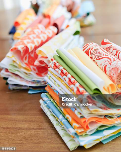 Quilting Fabric Stock Photo - Download Image Now - Art And Craft, Backgrounds, Color Image