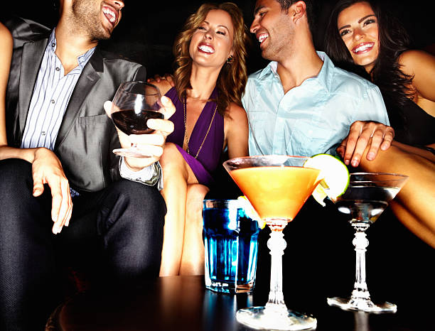 istock Friends having drinks at a club 155159810