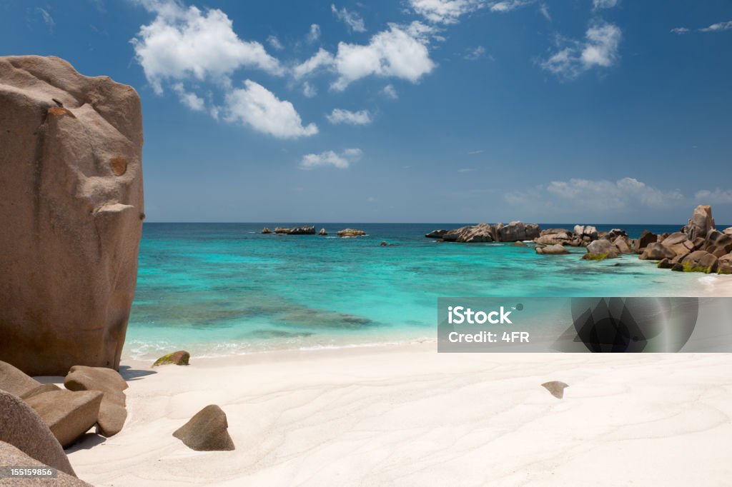 Baía Secluded, De de Anse Marron, Seychelles (XXXL - Royalty-free Ao Ar Livre Foto de stock