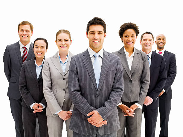 istock Business Team Standing in Formation - Isolated 155159990