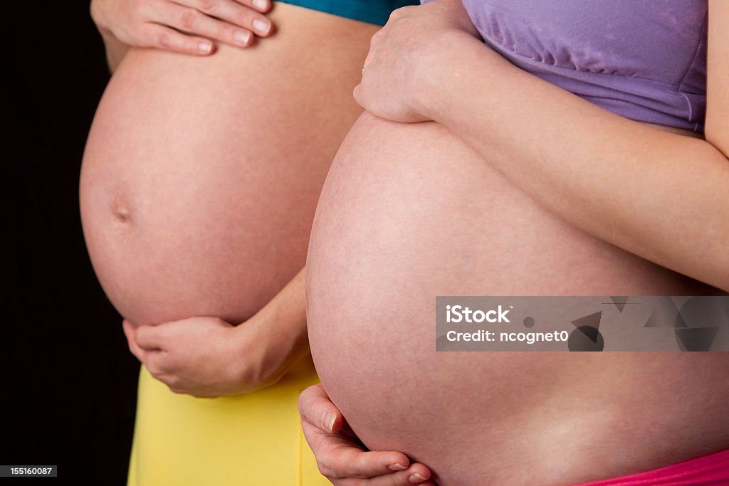 Два беременных женщин - Стоковые фото Абстрактный роялти-фри