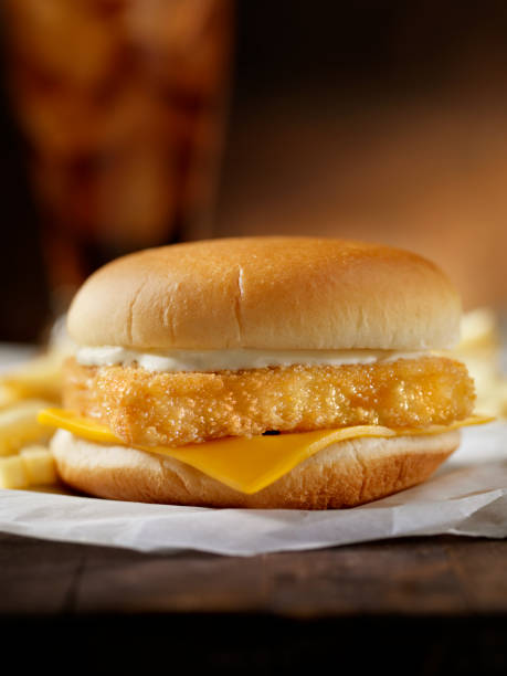 istock Crispy Fillet of Fish Burger 155160339