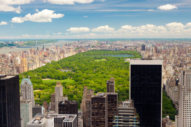 istock Aerial view of Central Park 155160342