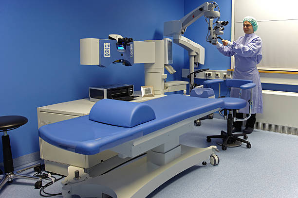 Excimer laser for optometry stock photo