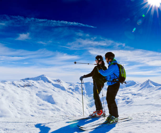 istock Sportsman at winter landscape 155161289