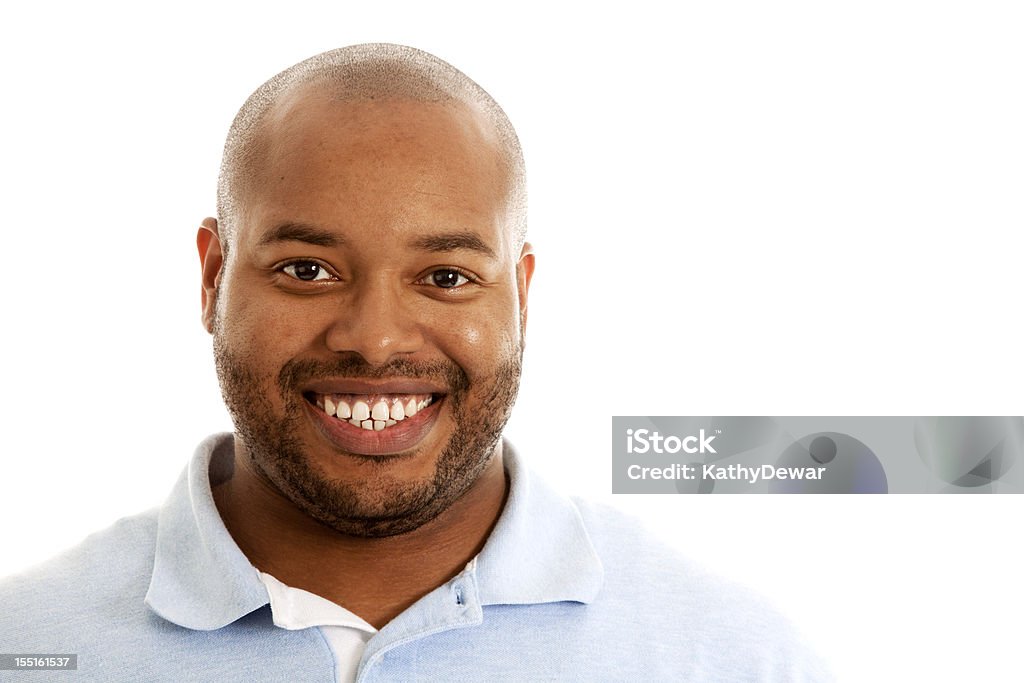 Sorrindo homem afro-americano - Foto de stock de 35-39 Anos royalty-free