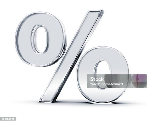 Foto de Porcentagem Símbolo e mais fotos de stock de Sinal de Percentagem - Símbolo Matemático - Sinal de Percentagem - Símbolo Matemático, Tridimensional, Vidro