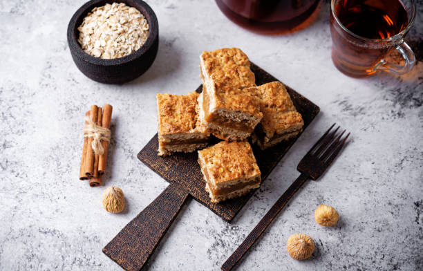 istock Oatmeal fig bars in a plate 1551637025