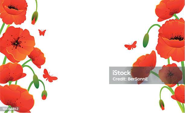 Rouge Pavot Vecteurs libres de droits et plus d'images vectorielles de Abstrait - Abstrait, Botanique, Bouquet formel