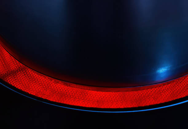 istock Hot red light on electric stove 1551682277