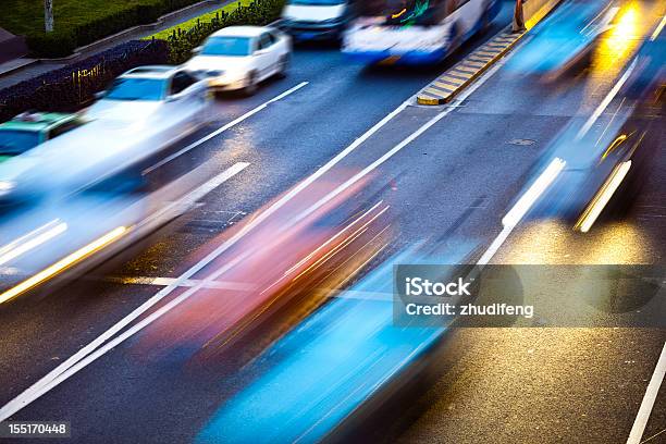 Traffic In Modern City Stock Photo - Download Image Now - Abstract, Asphalt, Backgrounds