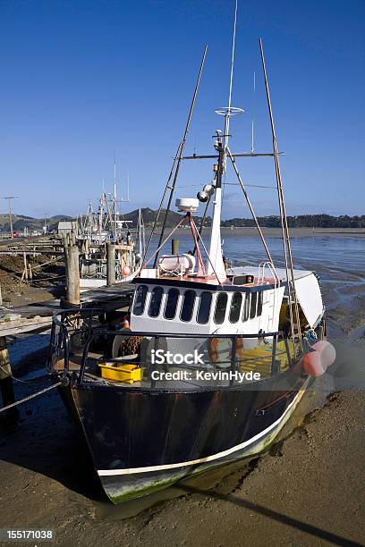 Fishing Boats At Jetty Stock Photo - Download Image Now - Blue, Industrial Ship, Jetty