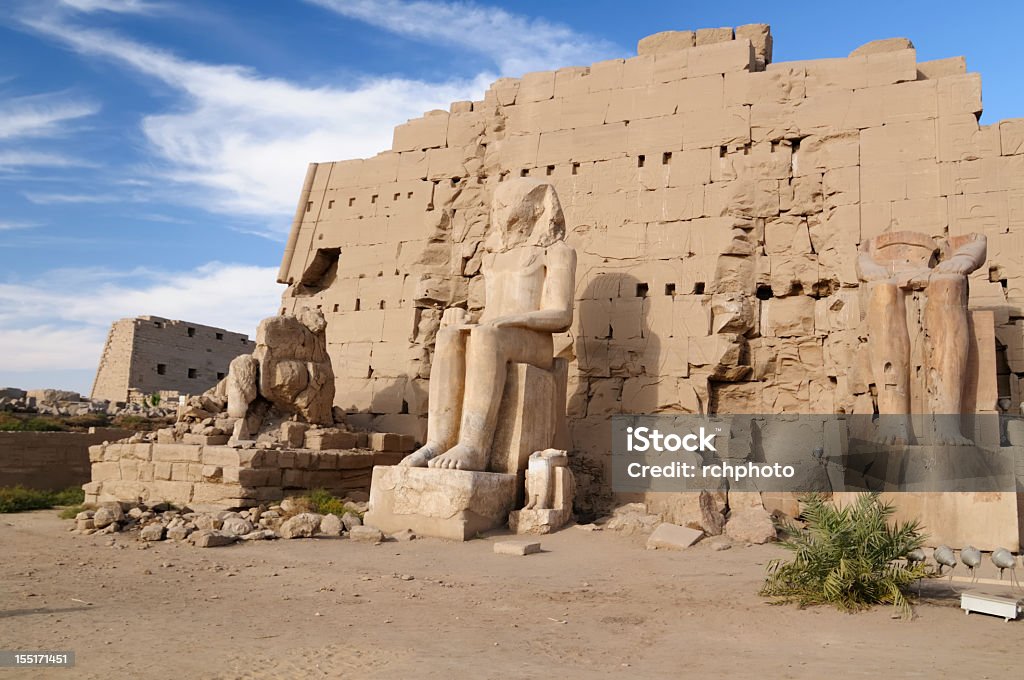 Egypt Temples of Karnak near Luxor. Egypt Africa Stock Photo