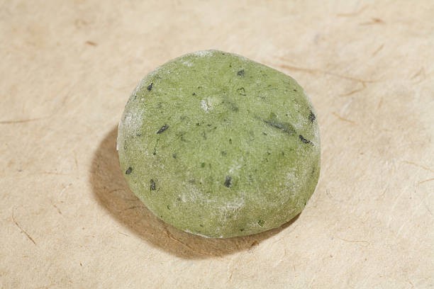 istock Rice-flour dumpling on  Japanese paper 155171766