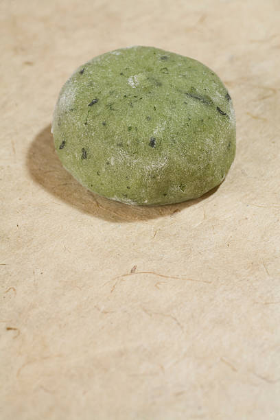 istock Rice-flour dumpling on  Japanese paper 155171771