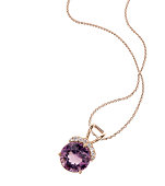 istock Amethyst & Diamond Necklace 155171968