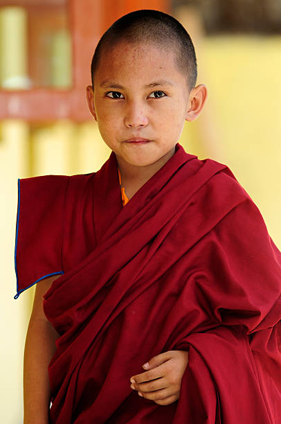 istock Standing boy monk, Janangpa School, Kathmandu, Nepal 155171969