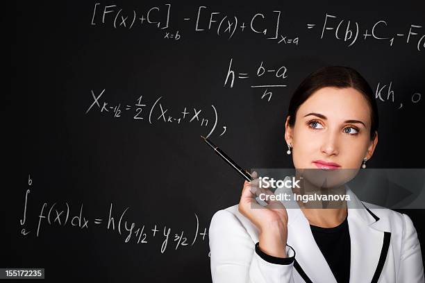 Young Teacher Stock Photo - Download Image Now - Adult, Adults Only, Algebra